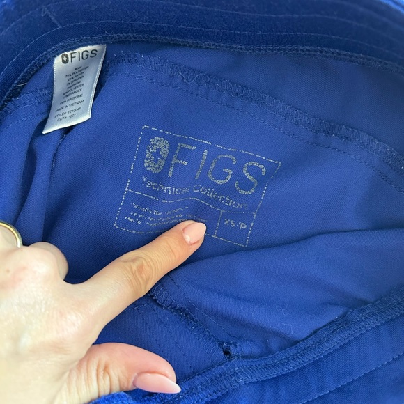 Figs Kade Cargo Pant Size XS/P - Deep Royal blue - Picture 3 of 5